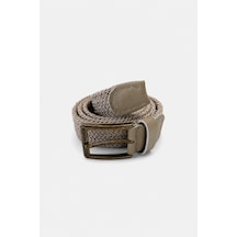Morven Erkek Bej - Ekru Casual Lastikli Örgü Kemer 25ys006001934 Bej - Ekru