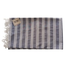 Grvtanıum Kot Mavi %80 Pamuk 175x96cm Peştemal Banyo Havlusu M1 Koyu Gri-Mavi