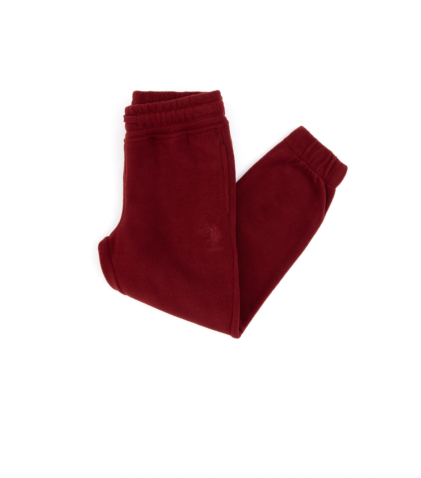 U.S. Polo Assn. Kız Çocuk Bordo Jogger Polarlı Eşofman Altı 50318822-VR014