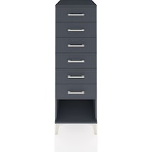 Kronos Dolap 6 Çekmeceli 44x59x134 Antrasit-antrasit Antrasit