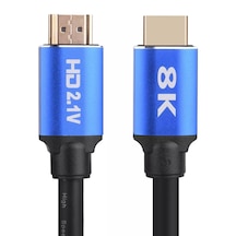 2 Metre Hdmı 2.1v Kablo 8k Ultra Hd 48 Gbps Altın Kaplama Hdmi