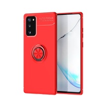 Samsung Galaxy Uyumlu , Note 20 Kılıf Range Yüzüklü Silikon - Kırmızı