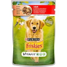 Friskies Sığır Etli ve Patatesli Pouch Konserve Yetişkin Köpek Maması 20 x 100 G