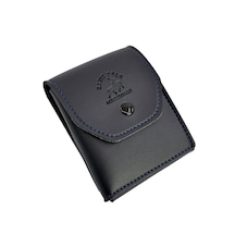 David Polo Hakiki Deri Bol Kartlıklı Kullanışlı Unisex Kartlık Cüzdan Lacivert