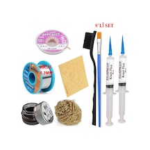 Mechanic Lehim Teli 0,3mm 40gr Havya Uc Temizleyici Rslasm Flux Ve Cp-2015 Lehim Emme Teli Seti2 St05