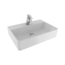 Serel - Minimal Tezgah Üstü Dikdörtgen Lavabo 42x60 Cm Beyaz - 2047tds110h Diğer
