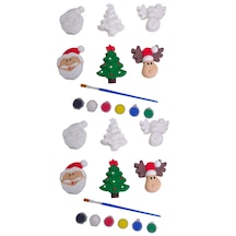 Eğitici Etkinlik Yılbaşı-noel-christmas 3'lü Set 2 Boyutlu 8 Cm 3 Adet Obje