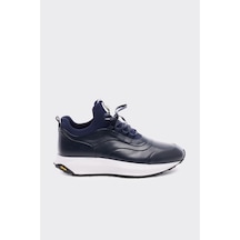Derinet Hakiki Deri Erkek Sneakers Lacivert Lacivert