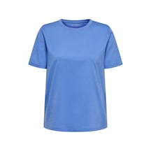 Only Onlfreja Lıfe Mavi Kadın T-shirt 15367970 Mavi