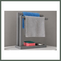 Bezos 3d Baskı Havluluk Ve Sabunluk Organizer - Lavabo Üstü Çok Amaçlı Düzenleyici-gri Bzstk