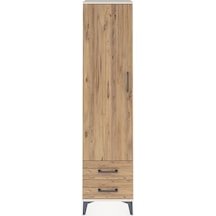 Arges Dolap Tek Raflı 2 Çekmeceli Tek Askılı 44x30x182 Aytaşı... Aytaşı