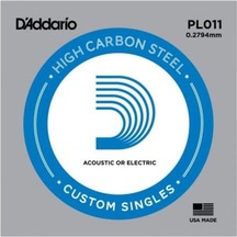 D Addario Xspl011 Elektro Ve Akustik Tek Tel E Mi , Xs Yüksek Karbonlu Çelik