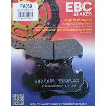 Ebc Fa069 1987-1990 Honda Xl 600 Transalp Uyumlu Ön Fren Balatası Organik Balata