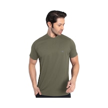 Crozwise 7134-04 Waffle Bisiklet Yaka Erkek Petek Dokuma T-Shirt