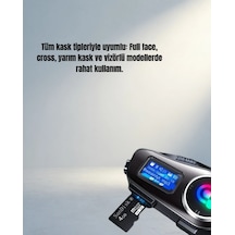 Gürültü Engelleyici Kask Kulaklığı 500 Metre Bluetooth