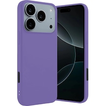 Apple Uyumlu iPhone 17 Pro First Silikon Mor