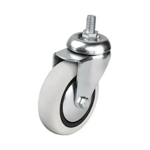 Hts 352 - 75x25 Mm Pvc Makaralı Vidalı Teker 4 Adet Renkli