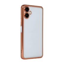 Samsung Galaxy A07 4g Razer Lensli Silikon - Çöl Titanyum