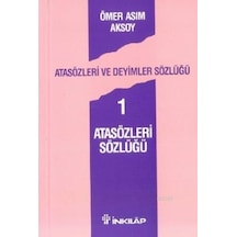 Atasözleri Sözlüğü Ömer Asım Aksoy İnkılap Yay