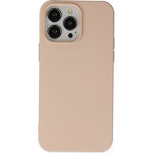 Newface - 557 - İphone 14 Pro Max Kılıf Nano İçi Kadife Silikon - Edntrend - - Pudra