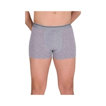 Likralı Erkek Boxer Şort Gri 1097b Beden: Xl Standart