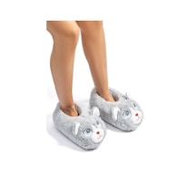 Twigy Kontes Kadın Hayvanlı Panduf Gri 36/41 CC0582 Twigy Kontes Kadın Hayvanlı Panduf Gri 36/41 CC0582