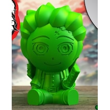 Sevimli Chibi Tanjiro Kamado Figürü - Demon Slayer Anime Karakteri Masaüstü Dekorasyonu