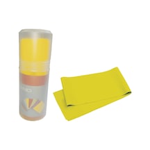 1 Adet Kutulu Sarı Pilates Yoga Spor Egzersiz Fizik Tdv. Direnç Lastiği Sarı