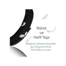 Xiaomi Mi Band 10/9/8 İle Uyumlu Kumaş Kordon Yumuşak Ve Konforlu Smart Band10 Kordon Dayanıklı Cırt Cırt Tasarım Nefes Alabilen Terletmeyen Mi Band 10 Kordonu