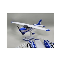 Beyaz Ve Mavi 172 Skyhawk Uçak Kit Kart - Parçalı Yapıda Kendin Yap Dıy Hobi Maketi, Pervaneli Eğitim Uçağı Oyuncak, Havacılık Koleksiyonu İçin Masaüstü Dekor Süsü 20x20 Cm
