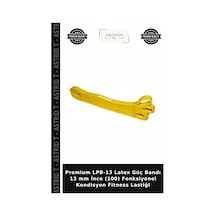 Premium Lpb-13 Latex Güç Bandı 13 Mm İnce 100 Fonksiyonel Kondisyon Fitness Lastiği Çok Renkli