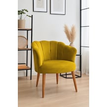 Papatya Berjer - Modern Tekli Koltuk - Babyface Kumaş - Sarı