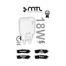 18w Qc 3.0 Destekli Usb Çıkışlı Hızlı Şarj Adaptörü Mt1315