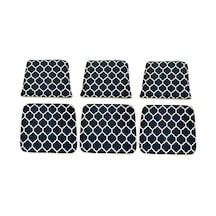 Knsz minder seti 3 lü mazlum viona kumaş oturma ve sırt tel sandalyesi minderi bir arada