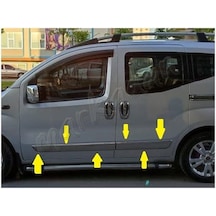 Fiat Fiorino Krom Yan Kapı Çıtası 2008 Sonrası 4 Parça  Paslanmaz