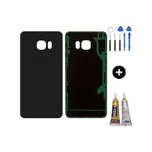 Samsung S6 Edge Plus Sm-g928 Uyumlu Arka Pil Kapağı Siyah + Montaj Seti Çok Renkli