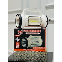 Powerdex Pd-8585 Çift Işklı Solar Şarjlı El Feneri Ve Kamp Lambas Beyaz