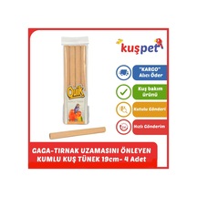 Quik Gaga Tırnak Uzamasını Önleyen Kumlu Kuş Tüneği 19cm- 4 Adet