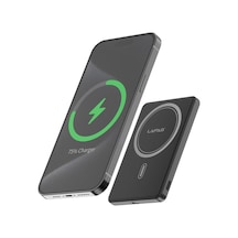 Lp-pw003 Ultra İnce Hızlı Şarj Özellikli Wireless Powerbank 5000mah 15w Gri