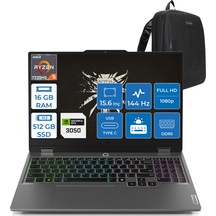 Lenovo LOQ 15ARP9 83JC000QTRF01 R5-7235HS 16 GB 512 GB SSD 6 GB RTX3050 15.6" Free Dos Dizüstü Bilgisayar + Zetta Çanta