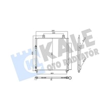 Mitsubishi Spacestar Klima Radyatoru 1.2 2013-2018 Kale 358040
