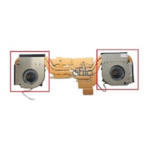 Monster Abra A5 V21.8.3 Uyumlu Notebook Cpu - Gpu Fanı Takım Sağ-sol Set - V1 - 5v