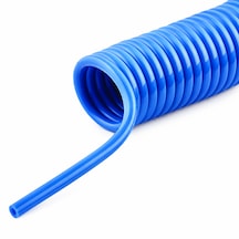 Euroflex 6,5x10 Mm 5 Metre Mavi Poliüretan Spiral Kompresör Hortumu Rekorsuz Pucoıl65105m