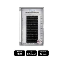 Misyul 0.07c Natural Kıvrım 14 Mm Soft Eyelash Doğal İpek Kirpik 16'lı