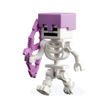 Minecraft - Mor Kasklı Skeleton Orijinal Minifigür