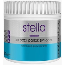 Stella Su Bazlı Sıvı Cam Parlak Boya Şeffaf 500 Ml