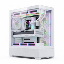Zoko Alpha Beyaz 7x12cm Kumandalı Argb Fanlı Gaming Akvaryum Kasa