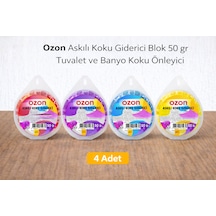 Ozon Askılı Koku Giderici Blok 50 Gr Tuvalet Ve Banyo Koku Önleyici 4 Adet
