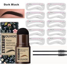 Gajeena "su Geçirmez Kaş Şablon Seti - Koyu Siyah, 10 Farklı Model İle Mükemmel Kaşlar"