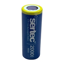 Sertec 3.7v Li-ion 18500 2000 Mah 3c Şarjlı Pil Evimdeyokyok